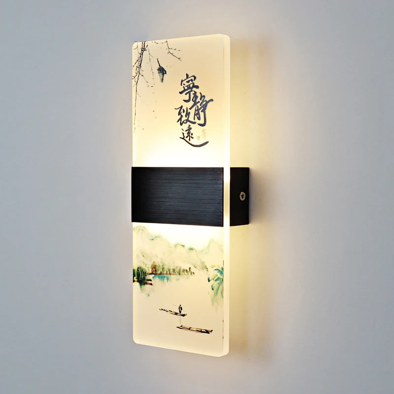 applique murale japonaise en acrylique pour décoration moderne - vue 11 sur 14