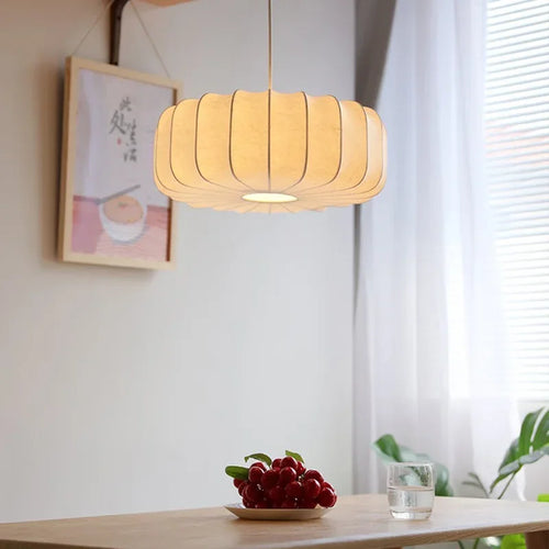 lustre créatif en soie pour éclairage de table rétro chinois - vue 4 sur 6
