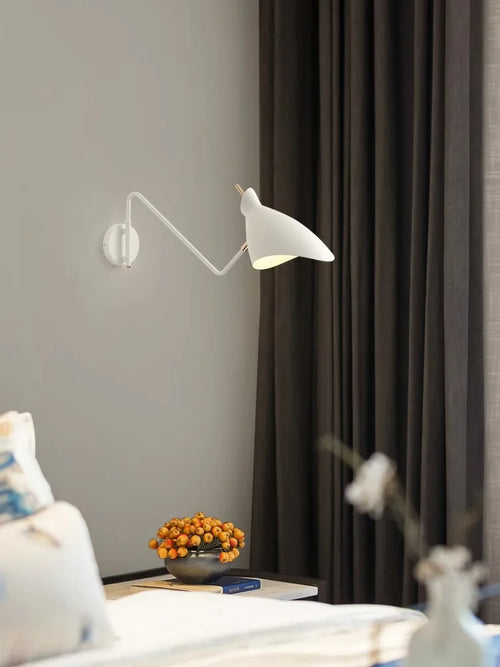 applique murale réglable à bras long design créatif LED - vue 3 sur 11