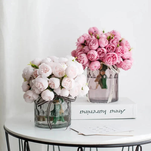 27 têtes de pivoines artificielles pour décorations de mariage et DIY - vue 2 sur 10