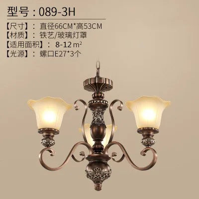 lustre vintage style nordique pour éclairage intérieur élégant - vue 7 sur 13
