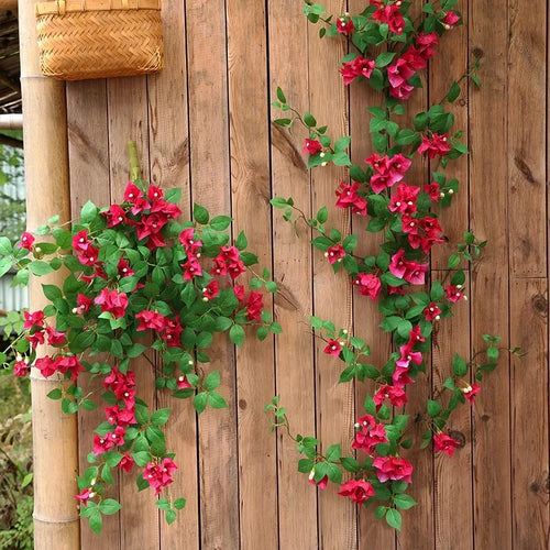 décoration en soie de prunes triangulaires à suspendre - vue 3 sur 6