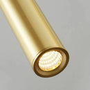 lustre led moderne en cuivre pour hôtel fil réglable