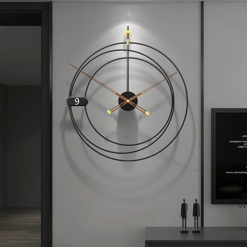 horloge murale design moderne silencieuse pour décoration intérieure - vue 4 sur 7