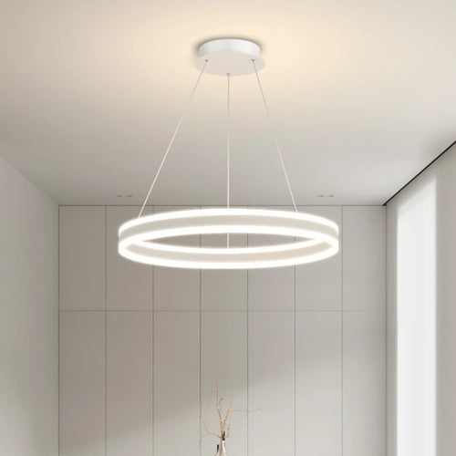 lustre circulaire à led design avec intensité variable pour intérieur - vue 4 sur 10