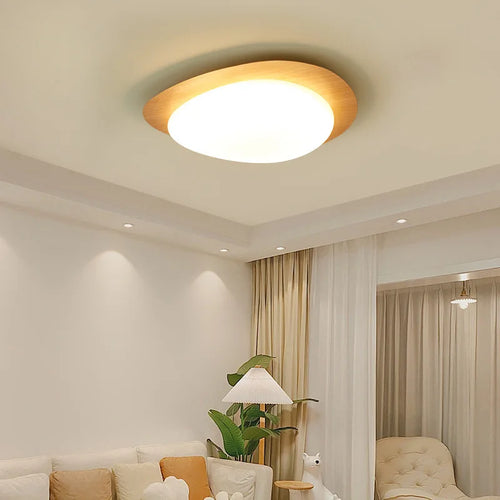 Moderne rétro bois couleur plafonnier chambre Restaurant cuisine étude pavé décoration lumière balcon Led éclairage intérieur - vue 3 sur 8