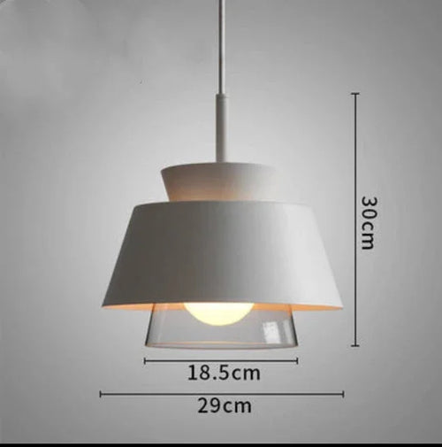 suspension en verre et fer style nordique pour intérieur décoratif - vue 13 sur 13