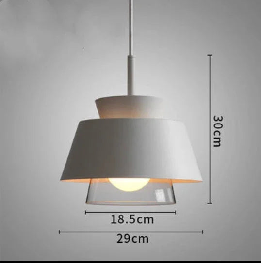 suspension en verre et fer style nordique pour intérieur décoratif - vue 12 sur 13