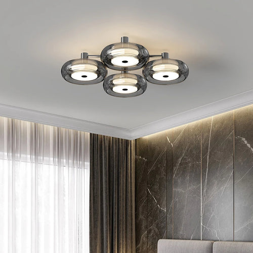 plafonnier italien design moderne éclairage intérieur luxe minimaliste - vue 6 sur 12