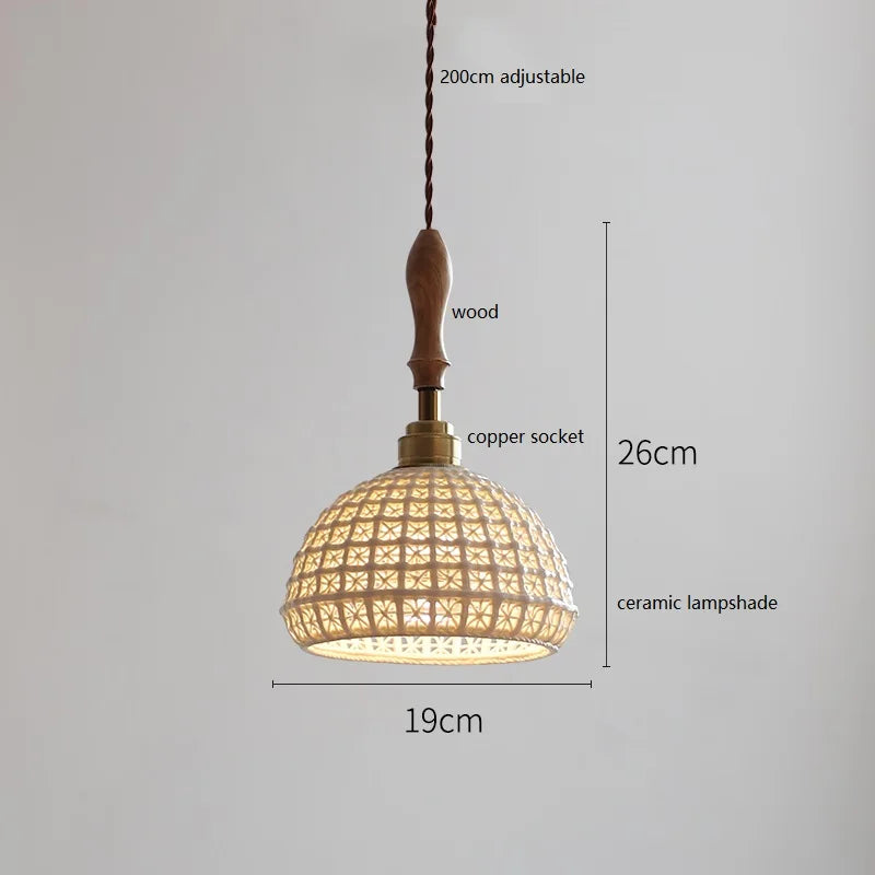 suspension LED en céramique conique design - vue 11 sur 29