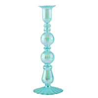 bougeoirs rétro coniques haut en verre pour décoration