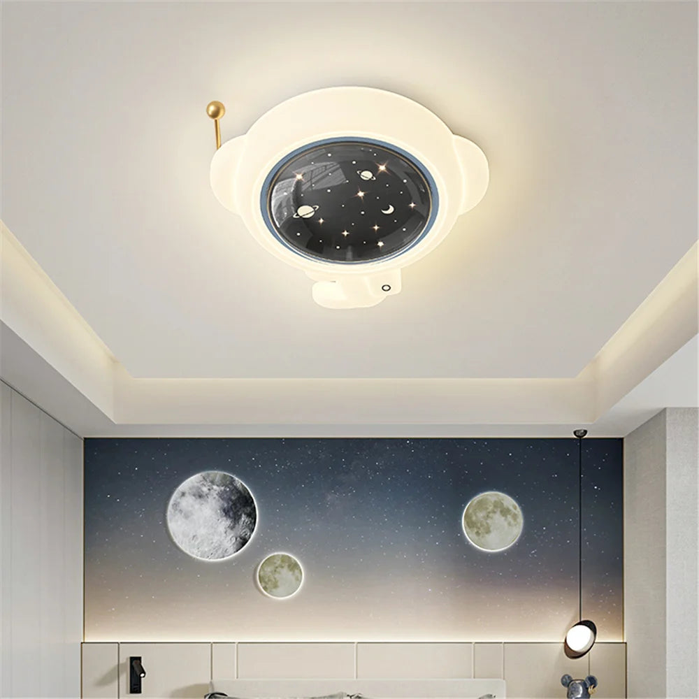 plafonnier led astronaute décoratif pour chambre d'enfants - vue 4 sur 10