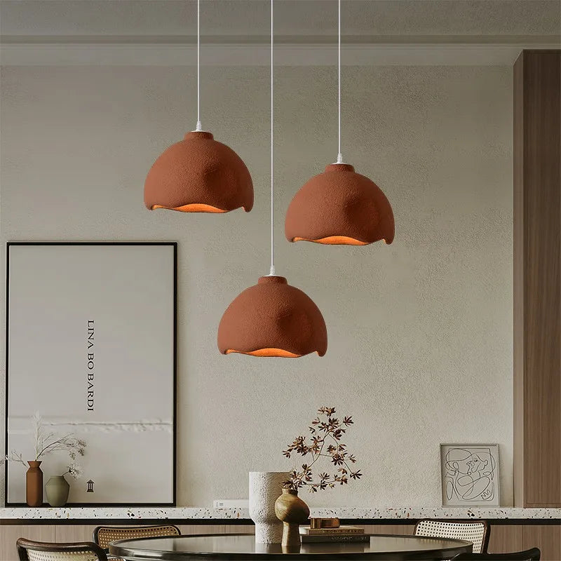 lustre moderne suspendu en résine pour décoration intérieure - vue 4 sur 8