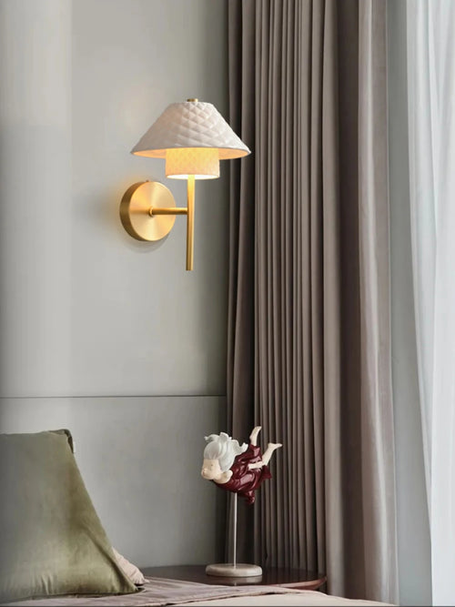 lampe de bureau en céramique cuivre avec angle réglable - vue 2 sur 12