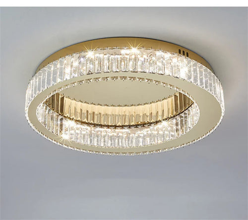 plafonnier circulaire en cristal moderne pour décoration intérieure - vue 5 sur 15