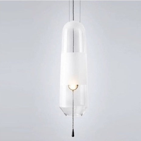 Suspension design LED avec abat-jour en verre Favia - vue 10 sur 10