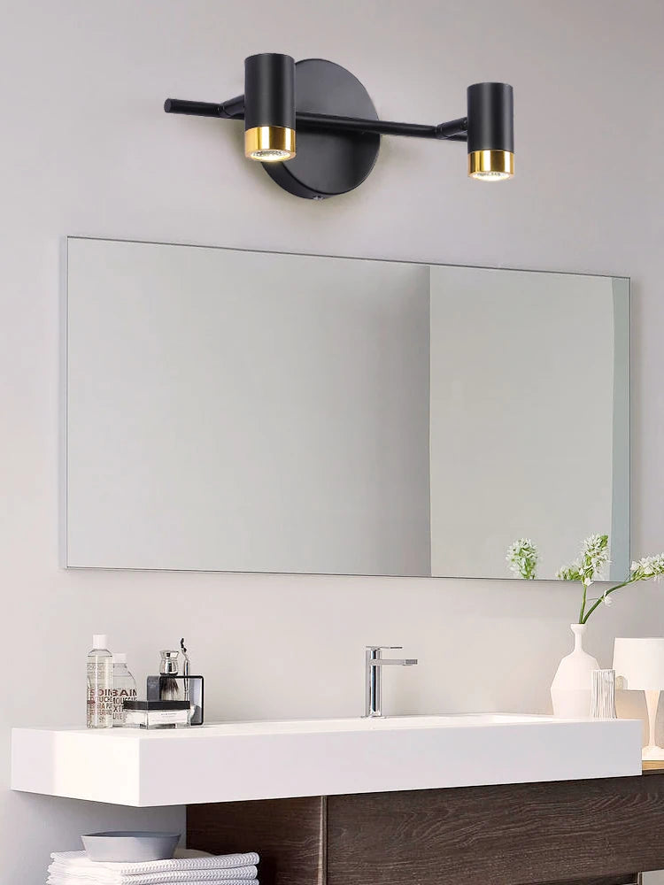 Lustre de miroir Led étanche au design nordique moderne - vue 4 sur 6