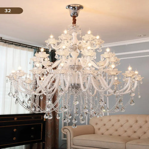 lustre moderne en cristal design pour décoration intérieure - vue 10 sur 17