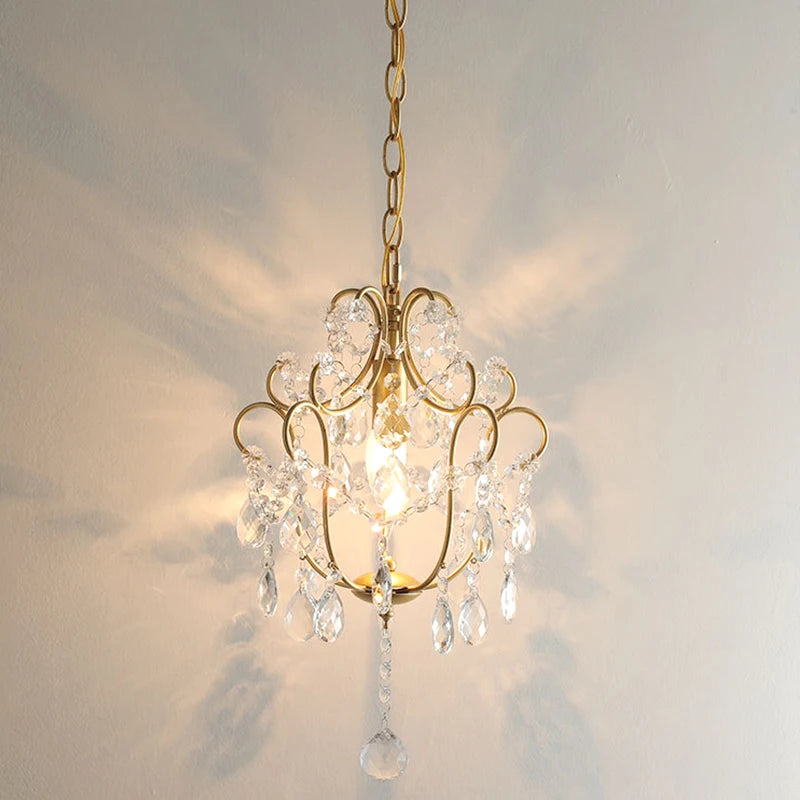 lustre en cristal américain rétro pour décoration intérieure élégante - vue 3 sur 6