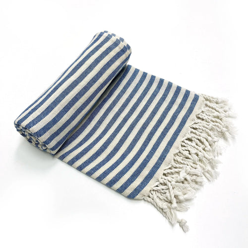 serviette de plage turque coton tissé style rayé