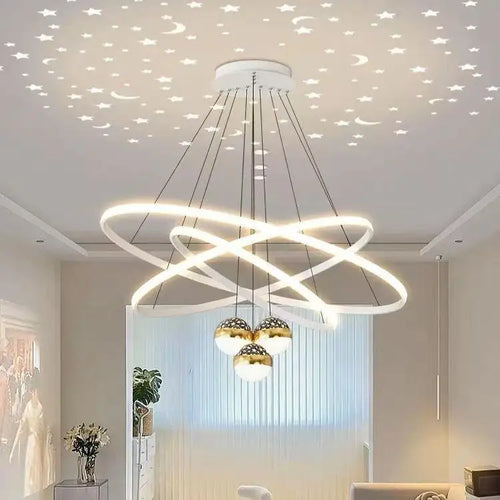 lustre moderne à led en silice pour restaurant et bureau - vue 8 sur 14