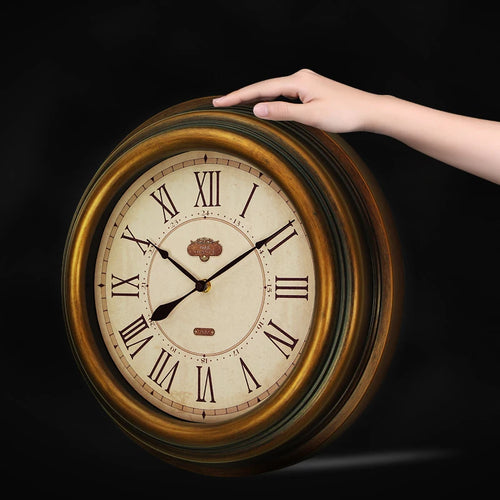 horloge murale rétro style industriel pour décoration intérieure - vue 5 sur 8