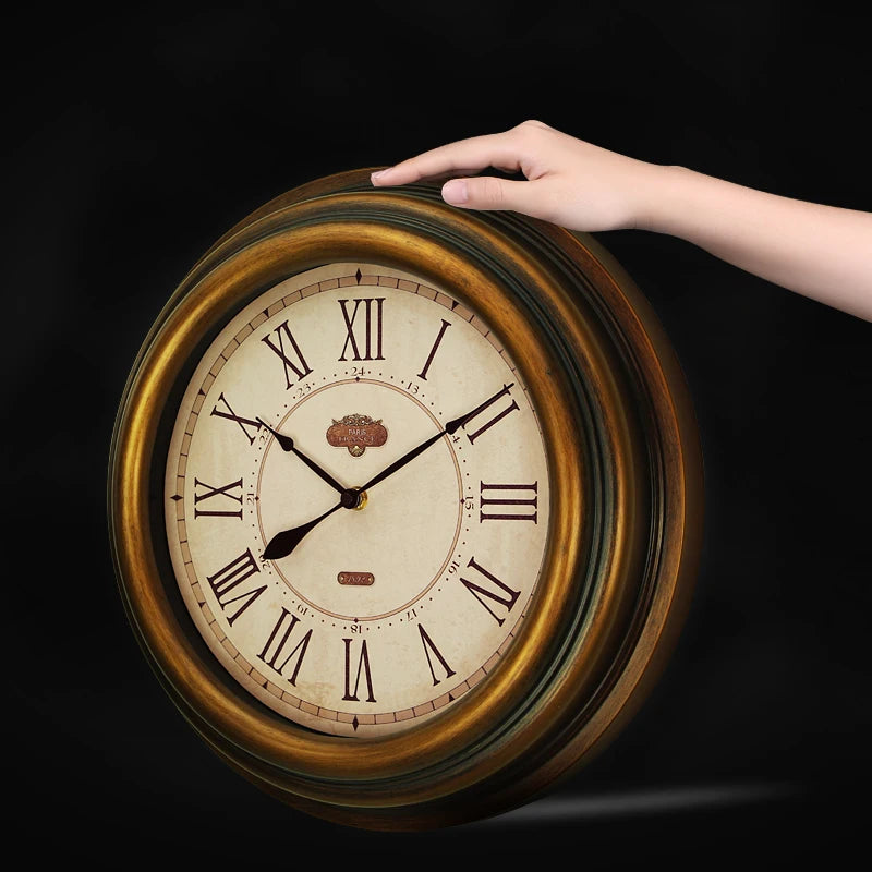 horloge murale rétro style industriel pour décoration intérieure - vue 5 sur 8