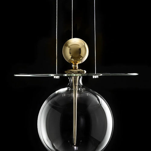 lustre en verre design post-moderne pour décoration intérieure - vue 5 sur 8