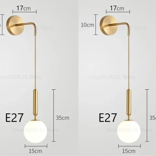 applique murale led moderne simple style nordique décoratif luxe - vue 10 sur 12