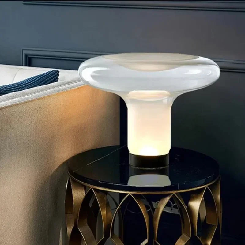 Italy Design Mushroom Table Lamps Glass Desk Light Close to Original for Bedroom Living Room - vue 1 sur 7
