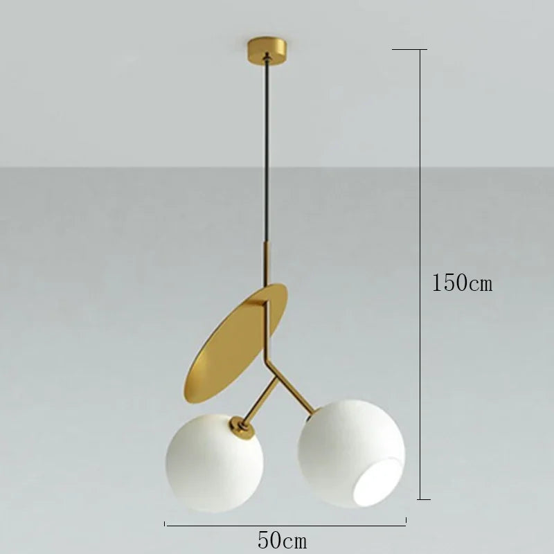 suspension moderne en verre pour décoration intérieure créative - vue 9 sur 12
