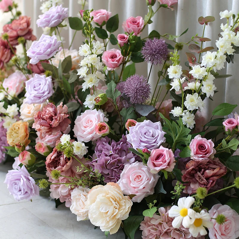 arrangement de fleurs artificielles pour décoration de mariage et événements - vue 4 sur 12
