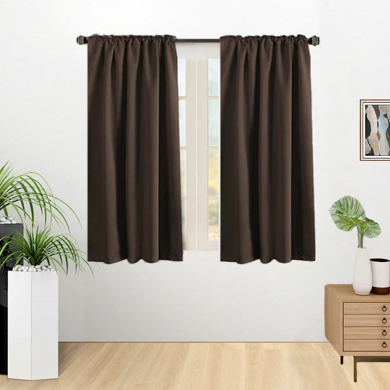 Rideau occultant moderne court pour cuisine chambre - vue 1 sur 14