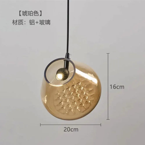 lustre en verre design pour cuisine bar et restaurant - vue 14 sur 13