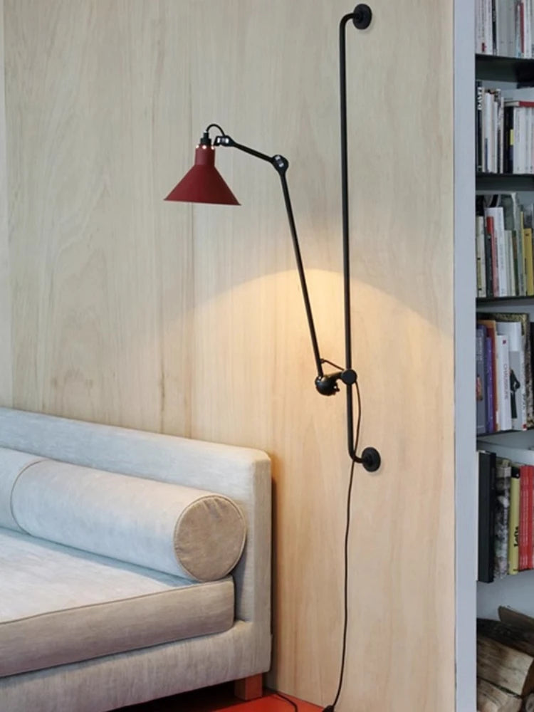 applique murale industrielle à bras réglable pour intérieur moderne - vue 4 sur 12