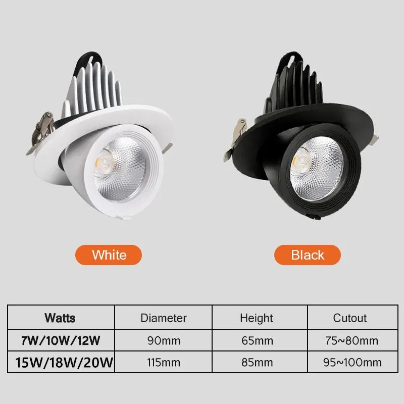 spot led encastré pour éclairage intérieur moderne - vue 3 sur 6