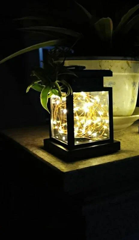 lampe solaire led étanche lanterne rétro pour jardin et cour - vue 10 sur 11