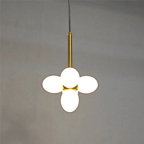 lustre minimaliste en verre design moderne pour intérieur élégant - vue 2 sur 9