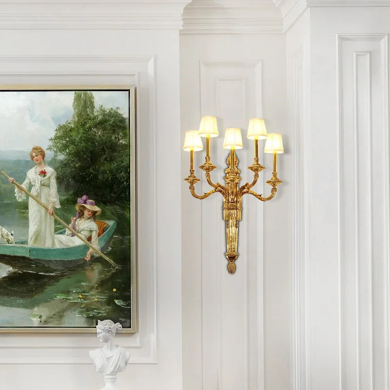 Applique murale cuivre style rococo - vue 4 sur 7