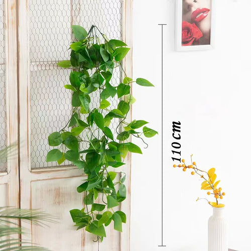 plantes artificielles en rotin à suspendre pour décoration intérieure et extérieure - vue 18 sur 29