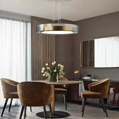 suspension led de luxe nordique simple pour bar restaurant - vue 2 sur 8