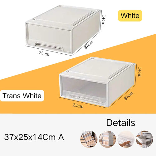 tiroirs empilables en plastique transparent pour rangement pratique - vue 41 sur 48