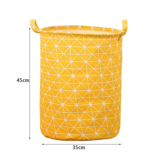 panier à linge pliable en lin étanche grande capacité de rangement - vue 12 sur 21