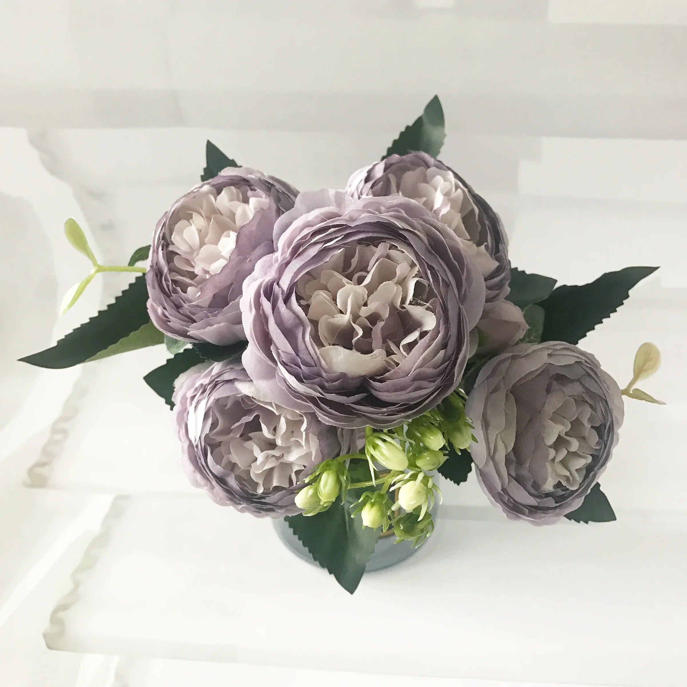 bouquet de pivoines artificielles pour décoration de mariage intérieur - vue 10 sur 17