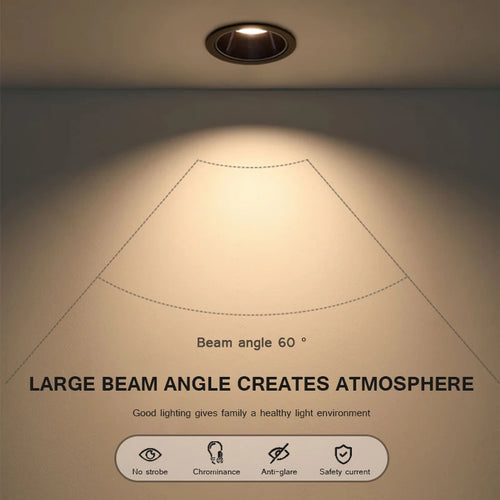 spot led encastré anti-éblouissement pour plafonniers - vue 10 sur 10