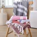 serviette de plage turque coton motif tissé