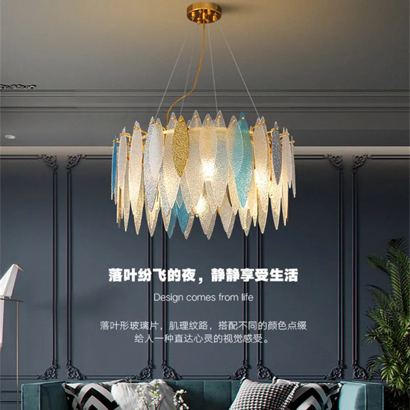 lustre en verre nordique pour décoration intérieure élégante - vue 4 sur 19
