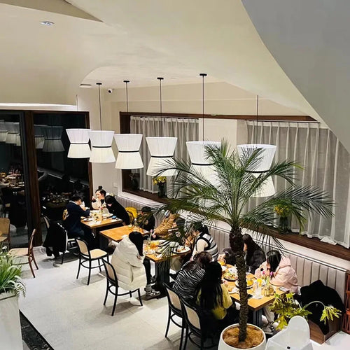 suspension moderne en tissu pour éclairage intérieur décoratif - vue 3 sur 15