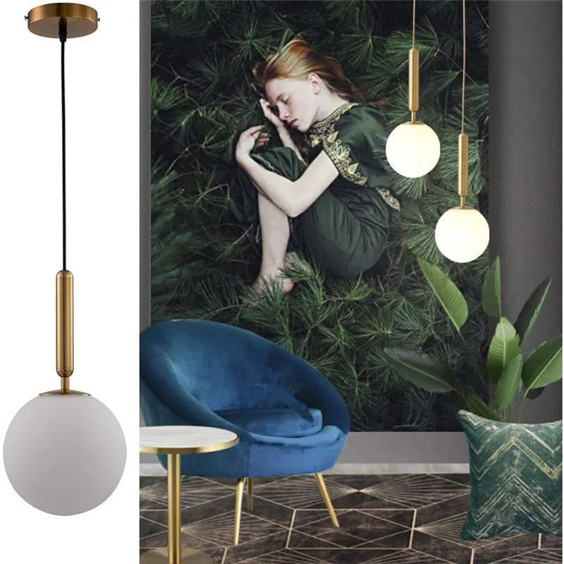 lustre moderne en verre pour décoration intérieure élégante - vue 5 sur 17