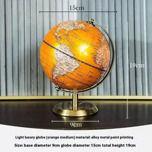 globe terrestre rétro anglais décoration éducative pour enfants et bureau - vue 6 sur 9